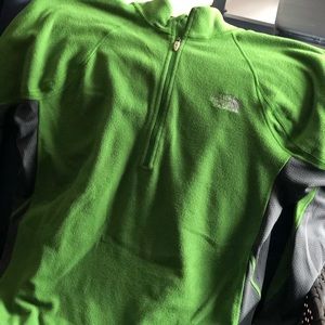 Green NorthFace Crew Sweatshirt